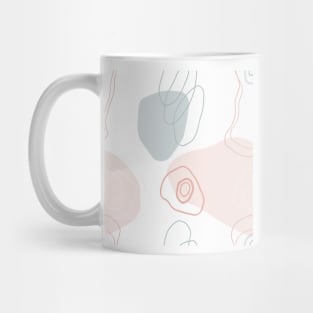 Pastel Typography Pattern Mug